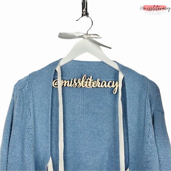 Betty Chow Cashmere Wool Angora Soft Cardigan Sweater with ribbon ties - Picture 6 of 13